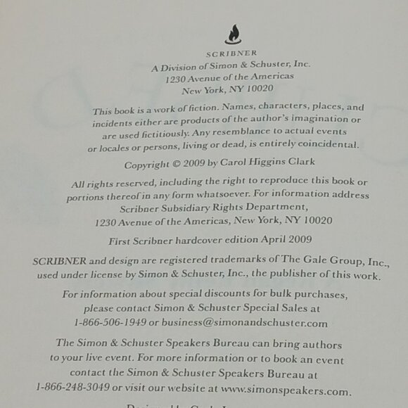 Cursed by Carol Higgins Clark Hardcover First Edition 2009 - Picture 2 of 3